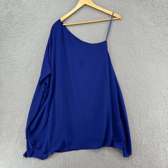 BCBGMaxAzria Alana Side Drape Dress Orient Blue Sleeveless Pullover Size XS - Picture 4 of 12